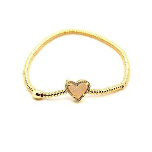 Kendra Scott Druzy Heart Stretch Bracelet